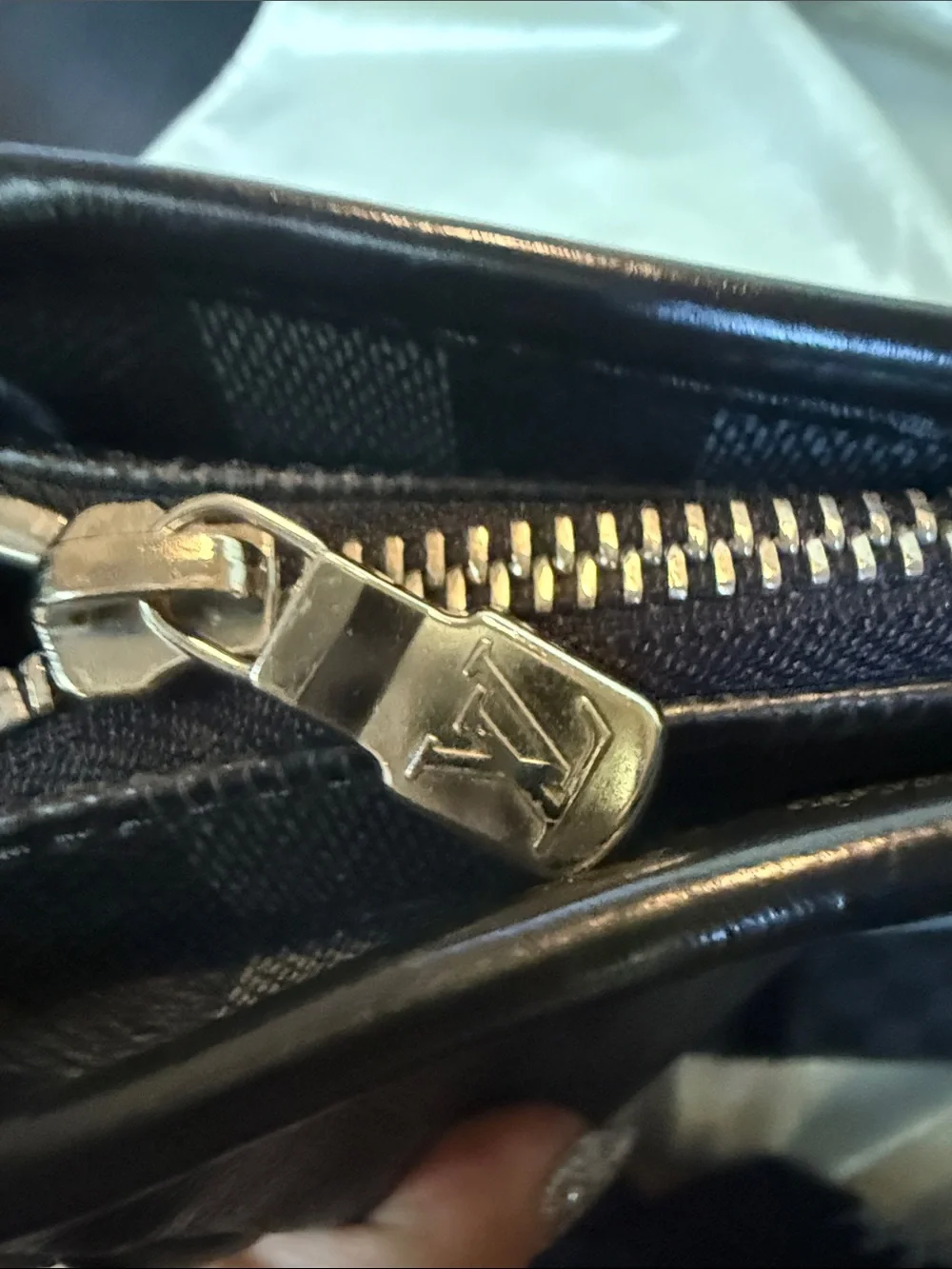Louis Vuitton Black Damier Graphite Tadao Tote Briefcase with Zipper